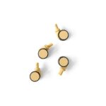 4x Storage Crate Wheels - Honey Yellow