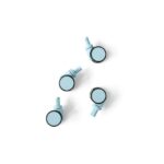 4x Storage Crate Wheels - Sky Blue